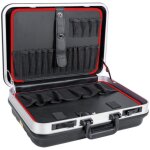 Valise � outils stier basic vide, coque robuste en plastique abs, bo�te � outils noire, stable et r�sistante ...