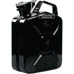 Valpro - bidon d'essence 5l tle d'acier noir ral 9005 0, 9mm l230xl120xh310mm