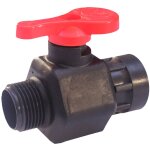 Vanne sphere polypro. m / f 1 ec. tournant - rain irrigation