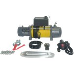 Varan motors - sc13000 treuil lectrique 12v 5900kg 4800w, treuil  corde synthtique longueur 27m 9mm ...
