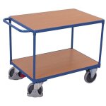Variofit - chariot desserte mobile d'atelier 2 plateaux bois charge 500kg 1000x600mm - sw - 600. 510