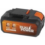 Powerplus - batterie dual power 2, 5 ah et 5, 0 ah de 2x20 v powdp9037 - pour outils de bricolage sans ...