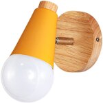 Veilleuse, applique murale, salon chambre lampe chevet �tude porche couloir (couleur: jaune)