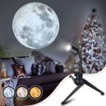 Veilleuse b�b�, projecteur lune , led portable moon projection lampe support rotatif � 360 � veilleuse ...