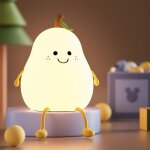 Veilleuse créative pour enfants en forme de poire avec fonction minuterie, veilleuse pour enfants à lumière ... Veilleuse créative pour enfants en forme de poire avec fonction minuterie, veilleuse pour enfants à lumière ...