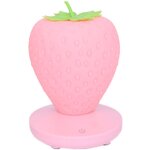 Veilleuse pour enfant - veilleuse en forme de fraise - en silicone - avec interrupteur tactile - chargement ...