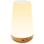 Veilleuse led, lampe de chevet lampe de table rechargeable avec lumi�re blanche chaude pour chambre � ...