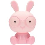 Veilleuse led lapin 5 w rvb + lumi�re du jour avec haut - parleur et batterie rose