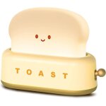 Veilleuse toast, lampe veilleuse mignonne, usb rechargeable peut �tre chronom�tr� veilleuse enfant lampe ...