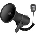Velleman m�gaphone puissant 50w avec sir�ne, enregistrement 700s, bluetooth, usb, micro � main, r�glage ...