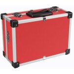 Velleman ? valise aluminium 320 x 230 x 155 mm ? rouge ? coins renforc�s ? serrures � cl� ? rembourrage ...
