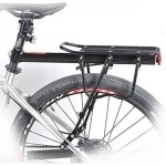V�lo porte bagagec en aluminium r�glable transporteur porte - bagages arri�re avec r�flecteur