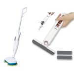 Venteo - balai electrique et mini mop nettoie tout - balai vapeur automatique - double tte rotative ...