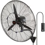 Vevor ventilateur brumisateur mural, 74, 9 cm, ventilateur industriel oscillant etanche, 3 vitesses, ...