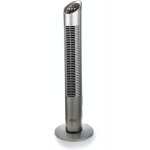 Ventilateur colonne oscillant argo aspire tower 25, 4w 3 vitesses h735mm d735mm argent