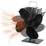Ventilateur de cuisini�re � 4 lames, ventilateur hors tension de protection de l'environnement, version ...
