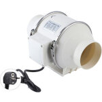 Ventilateur d'extraction gainable haute performance, extracteur d'air, adapt� aux syst�mes de ventilation ...