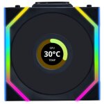 Ventilateur lian li uni fan sl wireless lcd 120mm noir