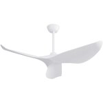 Ventilateur de plafond 96, 5 cm, avec 3 pales abs, 6 vitesses, moteur dc tlcommande pour salon et chambre ...