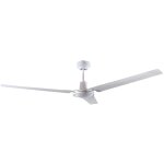 Gsc - ventilateur de plafond saltok avec commande Ø132 3 pales blanc Gsc - ventilateur de plafond saltok avec commande Ø132 3 pales blanc