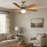 Ventilateur de plafond interrupteur � tirette ventilateur aller et retour ventilateur plafonnier, bois ...