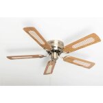 Ventilateur de plafond kisa deluxe ab ch�ne / noyer