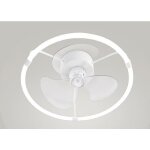 Ventilateur de plafond  leds perenz lem 30w 3 pales blanc - 7176bct