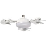 Ventilateur de plafond led avec t�l�commande, luminosit� r�glable et circulation de l'air efficace pour ...