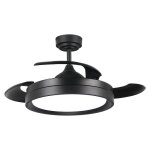 Ventilateur de plafond led yeray noir ii - ledme - lm8819