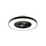 Climo - led dimmable ventilateur de plafond variateur inclus - 1 lumi�re - � 590 mm - noir - moderne ...