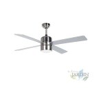 Suinga - ventilateur de plafond orbegozo avec lumi�re et t�l�commande, 4 pales, 3 vitesses, argent, cp72120 ...