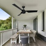V - tac - ventilateur de plafond pour pice avec tlcommande, ventilateur de salon noir, mode t / ...