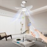 Ventilateur de plafond rversible, ventilateur de plafond rversible avec lumire 3 color dimming, ventilateur ...