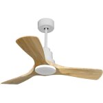 Ventilateur de plafond rversible thermostat wifi moteur  courant continu toits en pente tlcommande ...