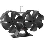 Wiltec - ventilateur de pole  bois ? 12 pales ? 1100 tr / min ? 60 - 350 c ? autoalimentation thermique ...
