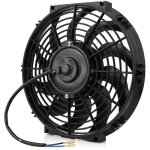 Ventilateur de refroidissement, ventilateur de moteur ultra fin noir universel de 12 pouces pour accessoire ...