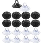 Ventouse 45 mm, 60 pi�ces, ventouses pvc transparentes, ventouses noires, ventouses plastiques sans crochets, ...