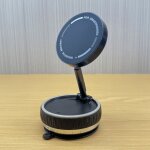 Ventouse support telephone voiture magnetique pliable, support voiture avec 360�bras m�tallique, aimant ...