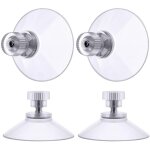Ventouse a visser, 4 pi�ces 50mm ventouses transparentes avec filetage, extra fortes pvc plastique suspension ...