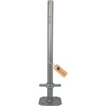 V�rin d?�chafaudage r�glable avec tige filet�e �38 mm ? longueur 1000 mm ? �lectroplaqu� ? plaque de ...