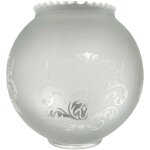 Verre boule satin� blanc et grav� ? �l�gance intemporelle pour lustres et appliques tibelec
