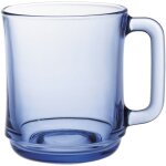 Verre duralex lys marine avec anse 310 ml bleu - lot de 6