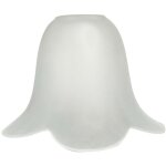 Verre tulipe satin� blanc ? �clat pur et �l�gance pour lustres et appliques tibelec