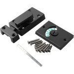 Verrou � clignotant noir serrure de porte pour salle de bains et toilettes couvercle en alliage de zinc ...