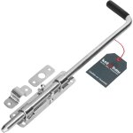 Verrou  coulisse troit non peint 420 mm verrou  boulon fermeture pour porte de garage avec poigne ...