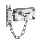 Verrou entrebailleur pour porte d'entr�e, cha�ne en acier, 81mm - thirard