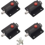 Verrou, loquet  glissire de scurit  bouton  ressort automatique pour armoire, loquets de porte ...