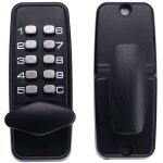 Verrou de porte à code numérique chromé résistant aux intempéries - bouton de verrouillage à combinaison ... Verrou de porte à code numérique chromé résistant aux intempéries - bouton de verrouillage à combinaison ...