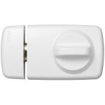 Verrou de porte compl�mentaire bouton rotatif blanc - abus 532702 7010 w