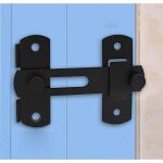 Verrou de porte coulissante en acier inoxydable pour armoire � vin noir